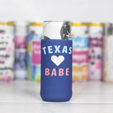 Texas Babe Skinny Can Cooler